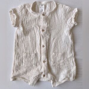 H&M Kids Cotton Muslin Romper Suit